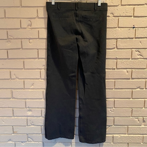 Betabrand Charcoal Gray Classic Straight Leg Dress, Yoga, Career Pants Medium P - Picture 6 of 11